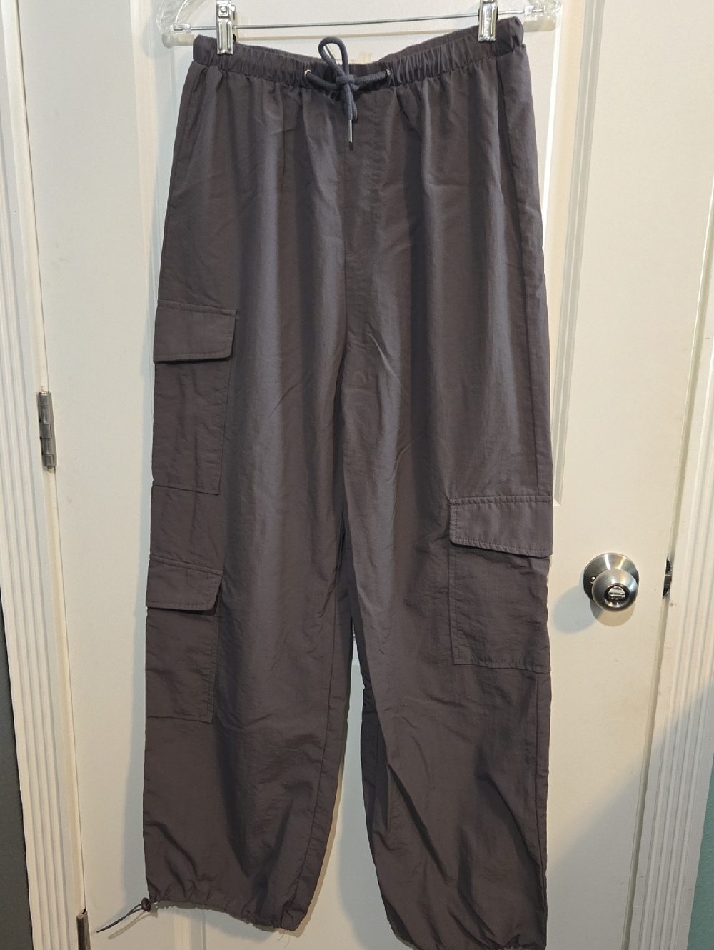 La Hearts Charcoal Gray Cargos